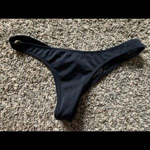 Super cheeky black swimsuit bottom
